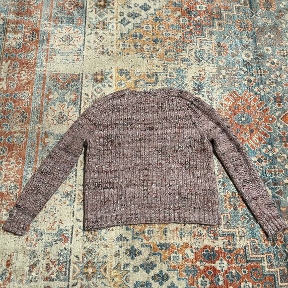 JCrew heather purple wool-alpaca-silk crewneck sweater - Picture 6 of 10